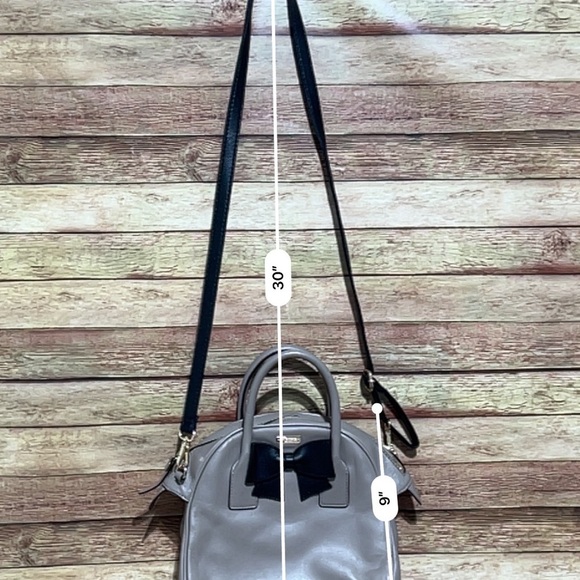 Kate Spade Hanover Street Small Lorin Grey Bow Bag - Picture 8 of 8